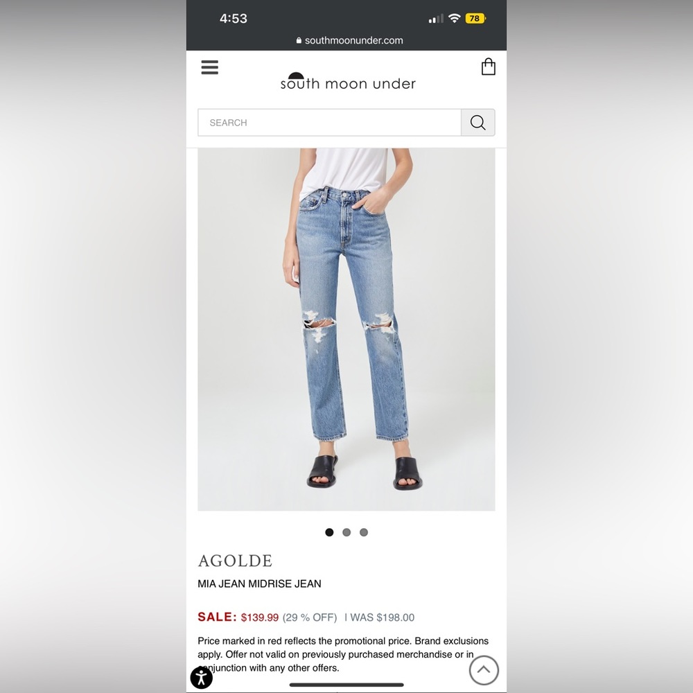 Agolde Jeans Mia Straight
